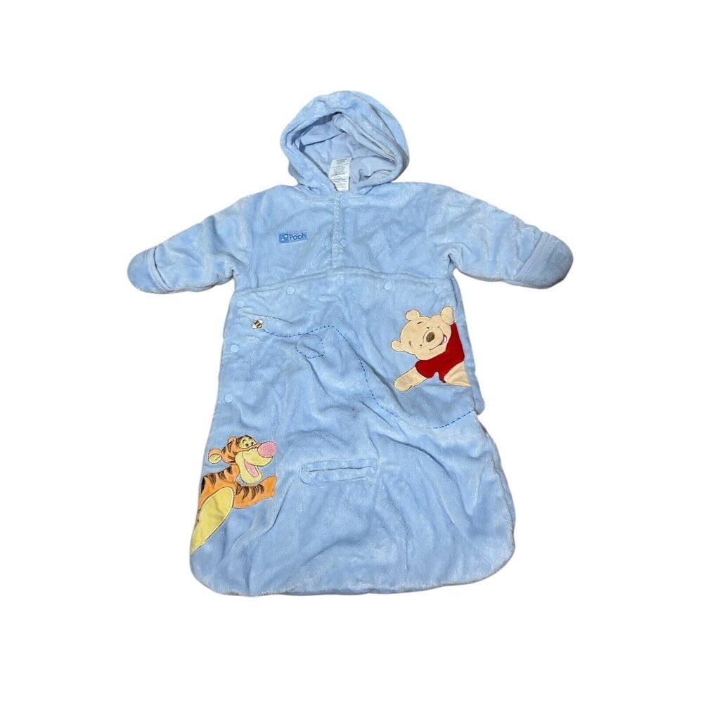 Wonderful World Of Disney Winnie The Pooh Sleepsack 3-6m Soft! Snap Up